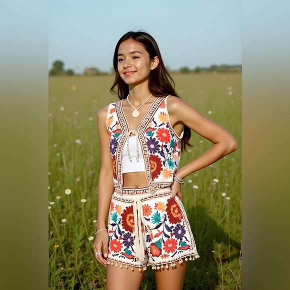 Floral printed Two-Piece Set - Picture 1 of 1